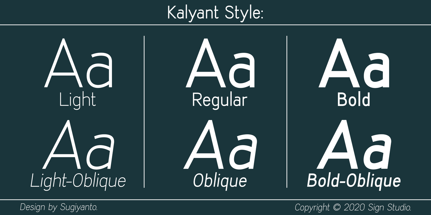 Пример шрифта Kalyant #6